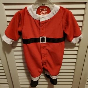 NWT: Just One Year Velvety Santa Outfit